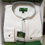 Terlaris Baju Koko Almia/Al-Mia/Al Mia Arafah Original Putih Manset