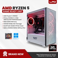 LPO Gaming Desktop Unit AMD Ryzen 7 5700G 3.80Ghz AsRock B450M-HDV R4.0 AM4 Socket Motherboard AMD R