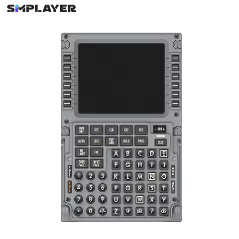 Simplayer Flight Simulator CDU Control Display Unit Accessory for Boeing 737FMC CS Video Game