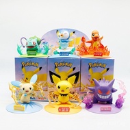 Figurine Fairy Play Gift Box Pet Pokemon Car Ornament Figurine Model Pokémon Birthday Gift Eevee BBM