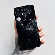 เคส Vivo Y29 4G สีดำสุดเท่2025ฝาหลังซิลิโคนนิ่มมีภาพวาดสำหรับ VivoY29 Y 29 4G เคสใส่โทรศัพท์