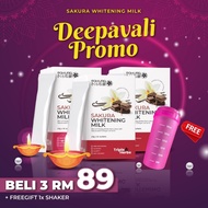 PROMO DEEPAVALI SAKURA VANILLA CHOCOLATE WHITENING MILK (3 KOTAK)