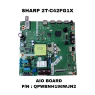 (SH33) SHARP-2T-C42FG1X- AIO BOARD/ STAND/ RECEIVER & WIFI MODULE/ SPEAKER