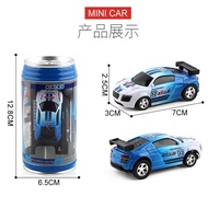 Kereta Mainan Kawalan Jauh Dengan Kesan Cahaya Portable Creative Coke Racing Can Mini RC Car with Light Effect