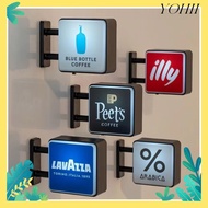 YOHII Light Sign, Classic Brands Vintage Style Refrigerator Magnet, Creative Lavassa Coffee Illy Cof