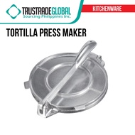 Tortilla / Roti / Flat Bread Press Maker Silver Aluminum Material