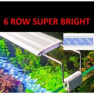 Fish aquarium light. 20cm to 4ft. 6 row led fish tank light. Bright & slim.3 & 4ft light is (4row) 6