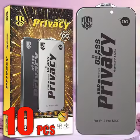 10pcs OG ESD 28° Privacy Tempered Glass Screen Protector Anti Static Film For iPhone 17 Air 16 Pro M
