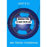 POLI Pully A2 x 7.5" Iron Spokes A2 x 7.5 inch Pulley Cast Iron Anc 7.5 inch A2x7.5" A2x7.5 A 2x7.5"