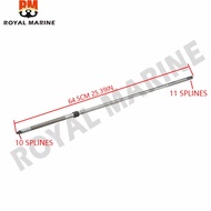 6B4-45501-00 Drive Shaft Short For Yamaha Outboard Motor 9.9HP 15HP 2-Stroke 4-Stroke Boat Engine Af