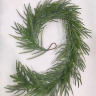 【PTC】-Artificial Pine and Cypress Vines Wedding Christmas Holiday Decorations Simulated Pine Needles