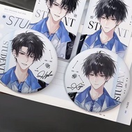 自制伪装学渣早安时分系列周边贺朝58mm吧唧徽章DIY “Fake Dweeb” Good Morning Series Merchandise Gift20260818