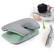 Nap Pillow, 2in1 Desk Face Down Nap / Back Pillow - Soft Memory Foam Pillow / Lumbar Support for Hom