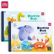 Deli Paint Painting Book Cute Cover Red Double Offset Drawing Paper A4 (100gsm) /B5 (70 gsm)