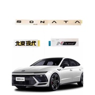 Suitable for Hyundai Sonata English Logo Alphabet NLINE Logo Logo Aluminum Car Logo Eleven Tail Car 