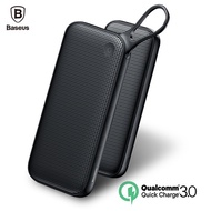 Baseus powerbank 20000mAh 5V3A Quick Charger QC3.0 3 USB Power Bank [iPhone 11 Pro Max X 8 7 6 Samsu