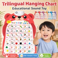 ✨HOT SALE✨ Three Language Wall Chart Enlightenment Sound Toy / Touch Point Reading / Kids Early Lear
