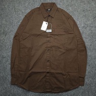 KEMEJA Office Shirt Men's Long SleevePOLOS H&M Brown HMB0038