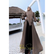 Fathya Fathia Syar'i original by Trevana terbaru bisa COD gamis set