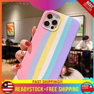 iPhone 11 11 Pro 11 Pro Max 12 12 Pro 12 Pro Max 12 Mini Rainbow Pink Colour TPU Trendy Silicone Cas