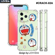 Case gambar motif Doraemon kartun doraemon CRACK02 Case Vivo Y21 Vivo Y21S Vivo Y21A Vivo Y21T Vivo