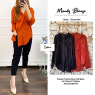 KATUN Maudy satine rayon twill cotton blouse
