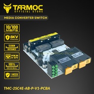Tarmoc TMC-2SC4E-AB-P-PCBA | Media Converter Switch 2 FO 4 LAN 10/ 100Mbps POE IN 5-24V (Board)