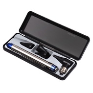 2 in 1 Otoscope and Eyes Diagnostic Tool Kit with LED Light 4mm Replaceable Ear Tips Portable Stainl