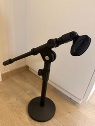 黑色圓底麥克風支架