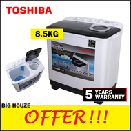 Toshiba 8.5KG Semi Auto Washing Machine Twin Tub Manual Washer VH-H95MM Mesin Basuh