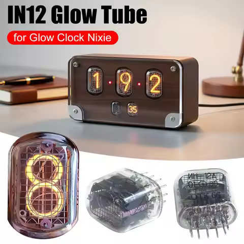 1Pcs IN-12 IN12 Glow Tube Glow Tubes Symbol Tube Nixie Tube Clock Glow Tube for Glow Clock Nixie Dig
