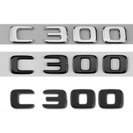 Car Letters Rear Trunk Decals Emblem Badge Logo Sticker For Mercedes Benz C300 W205 W204 W203 W206 4