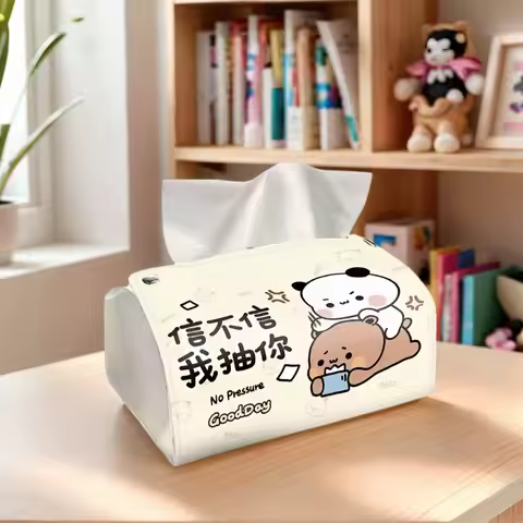 Light Luxury Cartoon Bubu Dudu Tissue Box Kawaii Animals Panda Bubu and Dudu Household Paper Box Cre