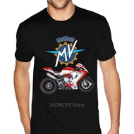 Top Tees Printed MV Agusta F3 675 Shirt Printing Custom Short Sleeve Mens Male 4XL Black -shirt