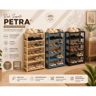 Petra 4 6 tier minimalist plastic sturdy aesthetic multi-purpose open cupboard sandal Storage place 