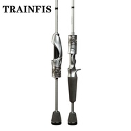 【TRAINFIS】1.5M/1.68M UL Power Fishing Rod Solid Carbon Tip 1-4LB Ultra Light Spinning Fishing Rod Ul