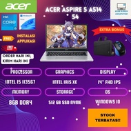 LAPTOP ACER ASPIRE A514 CORE I5 1135G7 RAM 8GB SSD 512GB INTEL IRIS XE