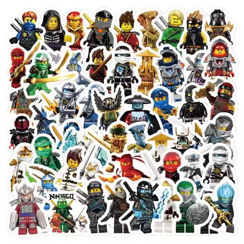 105pcs Cartoon Ninja Graffiti Stickers Kai Smith Lloyd Jay Walker Sensei Wu Mini Decoration Decals K