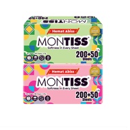 MONTIS SOFTPACK 2IN1 TISSUE 200'S+50'S - DRY TISSUE