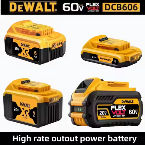 DeWALT Original Battery 20V/60V 6Ah 9Ah MAX FlexVolt for DCB606 DCB205 DCB206 DCB209 DCB182 Power To