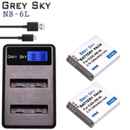 Best quality 1200mAh NB-6LH NB-6L camera battery + USB Charger for Canon PowerShot D10 D20 D30 S90 S