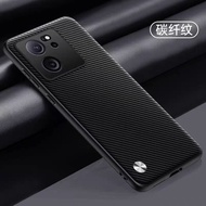 Xiaomi 13T Pro Carbon Fiber Rugged Hard Case - Black
