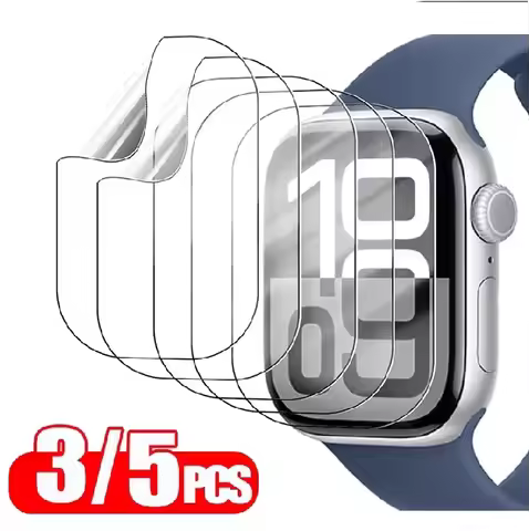 3/5PCS Hydrogel Film for Apple Watch 5 6 SE 40MM 44MM 38MM Screen Protector iWatch Ultra 49MM 7 8 9 