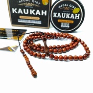 TASBIH KAYU ASLI KAOKAH KAUKAH KOKKA KAOKA KOKAH 6.3mm ISTANBUL TURKI MODEL BULAT 99BUTIR