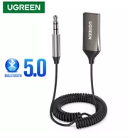 UGREEN Bluetooth Receiver 5.0 Adapter Hands-Free Bluetooth Car Kits AUX Audio 3.5mm Jack Stereo Music Wireless Receiver for Car