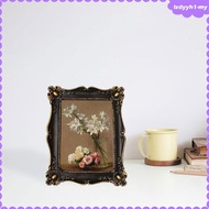 [JoyDIY] Picture Frame Vintage Photos Photo Holder Decor Bedroom Baroque Frames B 7inch , Black, 7x9