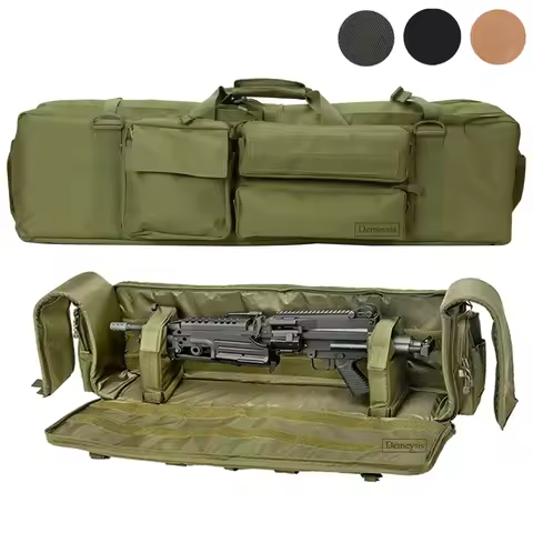 Tactical Dual Gun Bag Outdoor Hunting Rifle Carrying Shoulder Bag Shooting Airsoft Paintball Gun Bag
