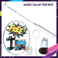 NEW MAXBOLT GALLANT TOUR WHITE 43 LBS RAKET BADMINTON ORIGINAL