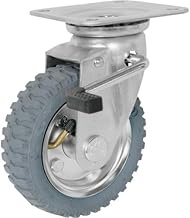 SISIKU Ad Krais AIJB-6-2G Caster with Inflatable Wheels, With Freedom Stopper, 6.0 inches (153 mm)