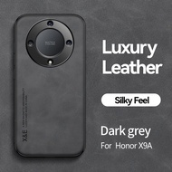 Jingsanc Cho Honor X9A 5G Vỏ Điện Thoại Luxury Da Thuộc Da Cừu Với Ống Kính Bao Gồm Vỏ Mỏng Ánh Sáng
